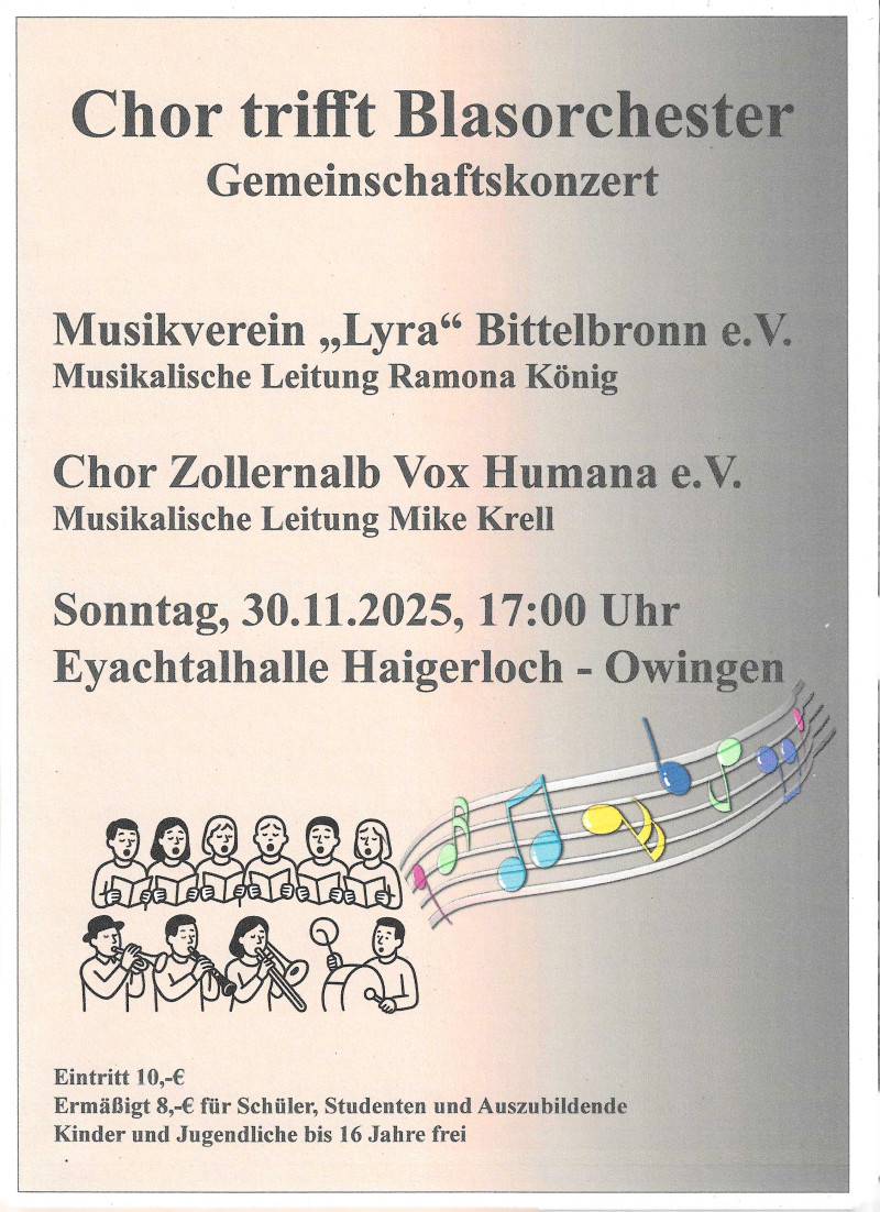 Chor trifft Blasorchester