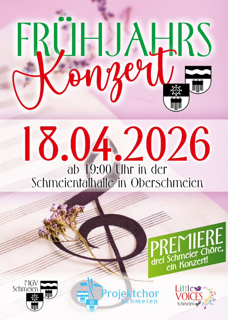 Fr&uuml;hjahrskonzert MGV Schmeien