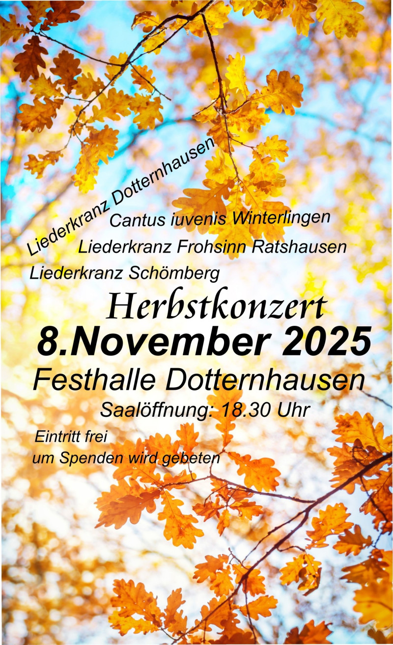 Herbstkonzert Liederkranz Dotternhausen
