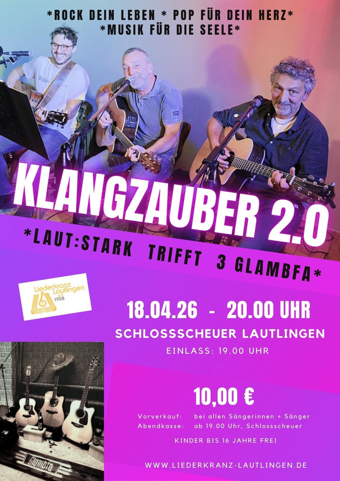 LAUT:Stark trifft 3 Glambfa - Liederkranz Lautlingen