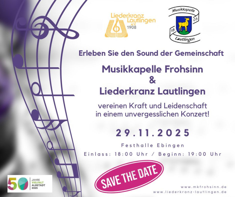 Sound der Gemeinschaft Liederkranz + Musikkapelle Lautlingen